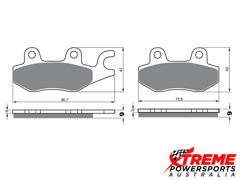 EBC Kawasaki KLR650 20082017 Organic Rear Brake Pad FA215