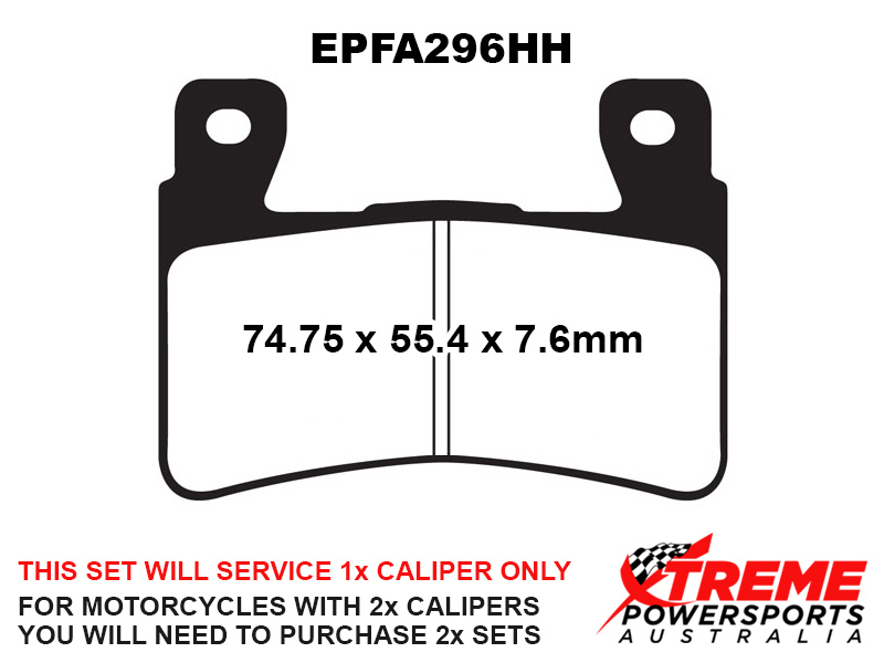Honda CBR 600 F3//F4//F5//F6 2004 EBC Sintered HH Rear Brake Pads