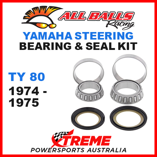 Pyramid Parts Steering Head Bearings & Seals Kit For Yamaha TY80 1974-1975 – SSB-BR39