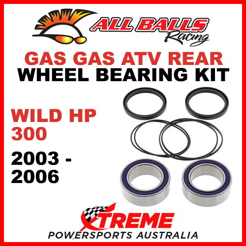 All Balls Racing Rear//Rear Wheel Bearing Kit 25-1401