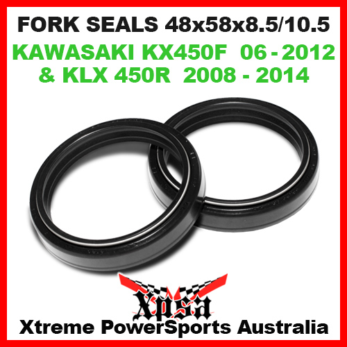 48x58x8.5/10.5 FORK SEALS KIT KAWASAKI KX450F KX 450F 062012 KLX450R