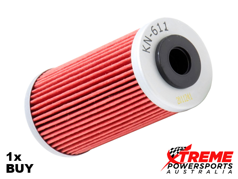 KN-611 Honda TRX420 RANCHER AUTO DCT IRS W/EPS 15-18 Oil Filter 1x,3x,5x Pack Bu - Picture 2 of 4