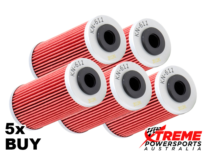 KN-611 Honda TRX420 RANCHER AUTO DCT IRS W/EPS 15-18 Oil Filter 1x,3x,5x Pack Bu - Picture 4 of 4