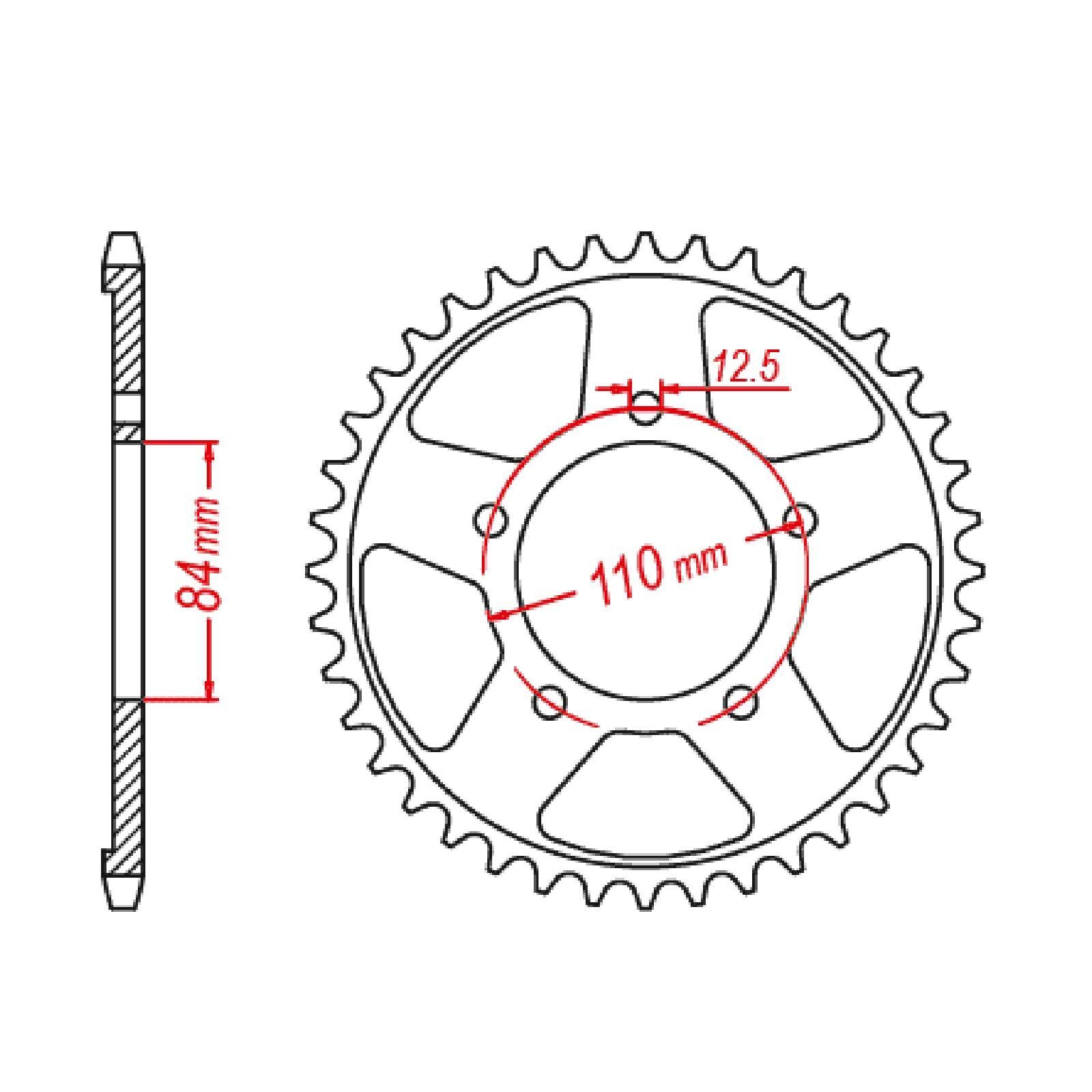 40 Tooth Rear Sprocket for Honda CB500X 20192023