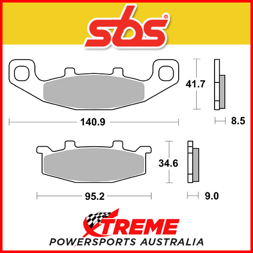 EBC FA130R R Series Sintered Front Brake Pads For Kawasaki KLR650 (87-07) KX125 (87-88)