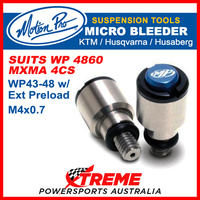 MP Micro Bleeder, M4x0.7, WP 4860 MXMA, 4CS Black for KTM Late Model 08-110080