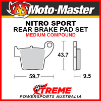 Moto-Master Husqvarna TC449 2011-2013 Nitro Sport Sintered Medium Rear Brake Pad 094422