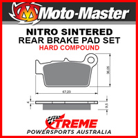 Moto-Master TM Racing EN 125 2005-2016 Nitro Sintered Hard Rear Brake Pad 094521