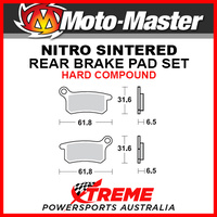 Moto-Master KTM 65 SX 2010-2018 Nitro Sintered Hard Rear Brake Pad 094621