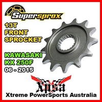 SUPERSPROX FRONT SPROCKET 13T 13 TOOTH KAWASAKI KX 250F KX250F 06-2015 STEEL MX