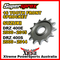 Supersprox Front Sprocket 16T for For Suzuki DRZ400E 2000-2019, DRZ400S 2005-2016