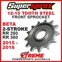 Supersprox Beta RR250 RR300 2-Stroke 12-15 Tooth Steel Front Sprocket 10-KT1