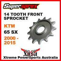 SUPERSPROX MX FRONT SPROCKET 14T 14 TOOTH KTM 65 SX 65SX SX65 2000-2015 STEEL