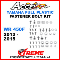 Accel Yamaha WR 450F 2012-2015 Full Plastic Fastener Bolt Kit 10.BKF-202