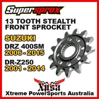 SUPERSPROX FRONT SPROCKET 13T STEALTH DRZ 400SM 400 SM 06-2015 DRZ250 250 01-14