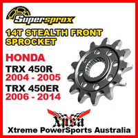 SUPERSPROX FRONT SPROCKET STEALTH 14T HONDA TRX 450R 04-2005 TRX 450ER 06-2014