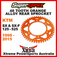 SUPERSPROX MX REAR SPROCKET 48T KTM SX SXF 125 150 250 350 450 505 525 98-2015 O