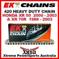 EK MX HEAVY DUTY 420 GREY CHAIN HONDA XR 50 XR50 2000-2003 XR70R 70R 1988-2003