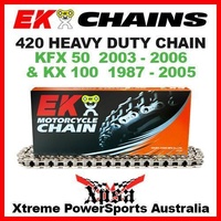 EK MX HEAVY DUTY 420 GREY CHAIN KAWASAKI KFX 50 2003-2006 KX 100 KX100 1987-2005