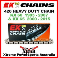 EK MX HEAVY DUTY 420 GREY CHAIN KAWASAKI KX 60 KX60 1983-2007 KX65 65 2000-2015
