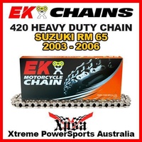 EK MX HEAVY DUTY 420 GREY CHAIN For Suzuki RM 65 RM65 2003-2006 MOTOCROSS DIRT BIKE
