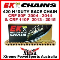 EK MX H/DUTY RACE RACING 420 GOLD CHAIN HONDA CRF 80F 04-2014 CRF 110F 13-15