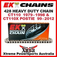 EK MX HEAVY DUTY 428 GREY CHAIN HONDA CT110 79-1998 CT110X POSTIE BIKE 99-2012