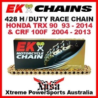 EK MX H/DUTY RACE 428 GOLD CHAIN HONDA TRX 90 1993-2014 CRF 100F 2004-2013 DIRT