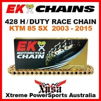 EK MX H/DUTY RACE 428 GOLD CHAIN KTM 85 SX 85SX SX85 03-2015 MOTOCROSS DIRT BIKE