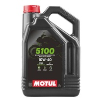 Motul 5100 Semi Synthetic 10W40 4T 4-Stroke 4 Litres Motorcycle Engine Oil 16-412-04