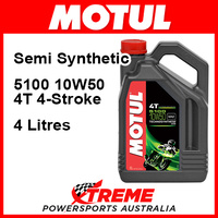Motul 5100 Semi Synthetic 10W50 4T 4-Stroke 4 Litres Motorcycle Engine Oil 16-416-04