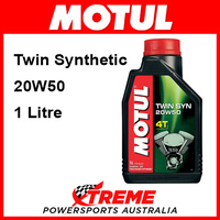 Motul Twin Synthetic 20W50 1 Litre Motorcycle Engine Oil Lubricant 16-425-01