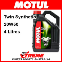 Motul Twin Synthetic 20W50 4 Litres Motorcycle Engine Oil Lubricant 16-425-04
