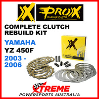 ProX Yamaha YZ450F YZ 450F 2003-2006 Complete Clutch Rebuild Kit 16.CPS24003