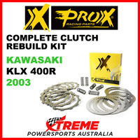 ProX Kawasaki KLX400R KLX 400R 2003 Complete Clutch Rebuild Kit 16.CPS34000