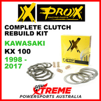 ProX Kawasaki KX100 KX 100 1998-2017 Complete Clutch Rebuild Kit 16.CPS41098