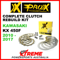 ProX Kawasaki KX450F KX 450F 2010-2017 Complete Clutch Rebuild Kit 16.CPS44010