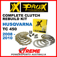 ProX Husqvarna TC450 TC 450 2008-2010 Complete Clutch Rebuild Kit 16.CPS64008