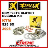 ProX KTM 525SX 525 SX 2003 Complete Clutch Rebuild Kit 16.CPS65002