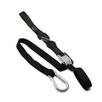 KMX Tie Down 25mm Snap Hook - Black/Black Soft Loop