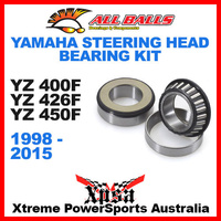 Steering Head Bearing Kit YZ 400F 426F 450F 1998-2015 MX Moto, All Balls 22-1001