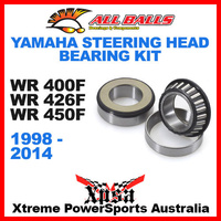 Steering Head Bearing Kit WR 400F 426F 450F 1998-2014 Enduro, All Balls 22-1001