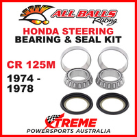 22-1002 Honda CR125M CR 125M 1974-1978 Steering Head Stem Bearing & Seal Kit