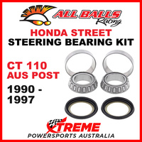 All Balls 22-1002 Honda CT110 Aust Post 1990-1997 Steering Head Stem Bearing Kit