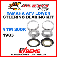 All Balls 22-1007 Yamaha YTM200K YTM 200K 1983 ATV Lower Steering Stem Kit