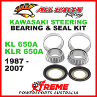 22-1009 Kawasaki KL650A KLR650A 1987-2007 Steering Head Stem Bearing Kit