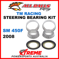 22-1010 TM Racing SM450F SM 450F 2008 Steering Head Stem Bearing & Seal Kit