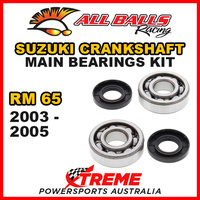 All Balls 24-1006 For Suzuki RM65 RM 65 2003-2005 Crankshaft Main Bearings 