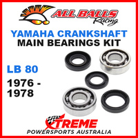 All Balls 24-1022 Yamaha LB80 LB 80 1976-1978 Crankshaft Main Bearings MX