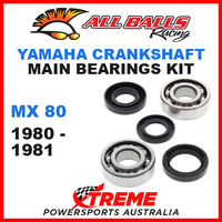 All Balls 24-1022 Yamaha MX80 MX 80 1980-1981 Crankshaft Main Bearings MX